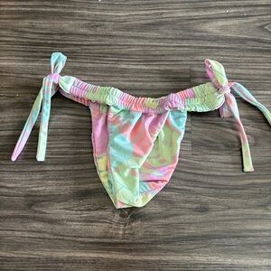TACOOLA Multicolor blue green pink cheeky Bikini Bottom